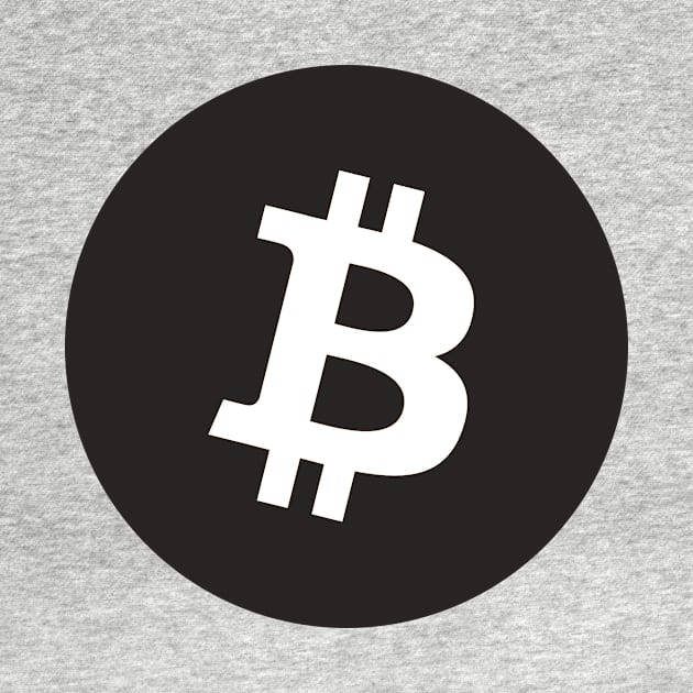 Black Bitcoin Design BTC by RetroandMangaarts